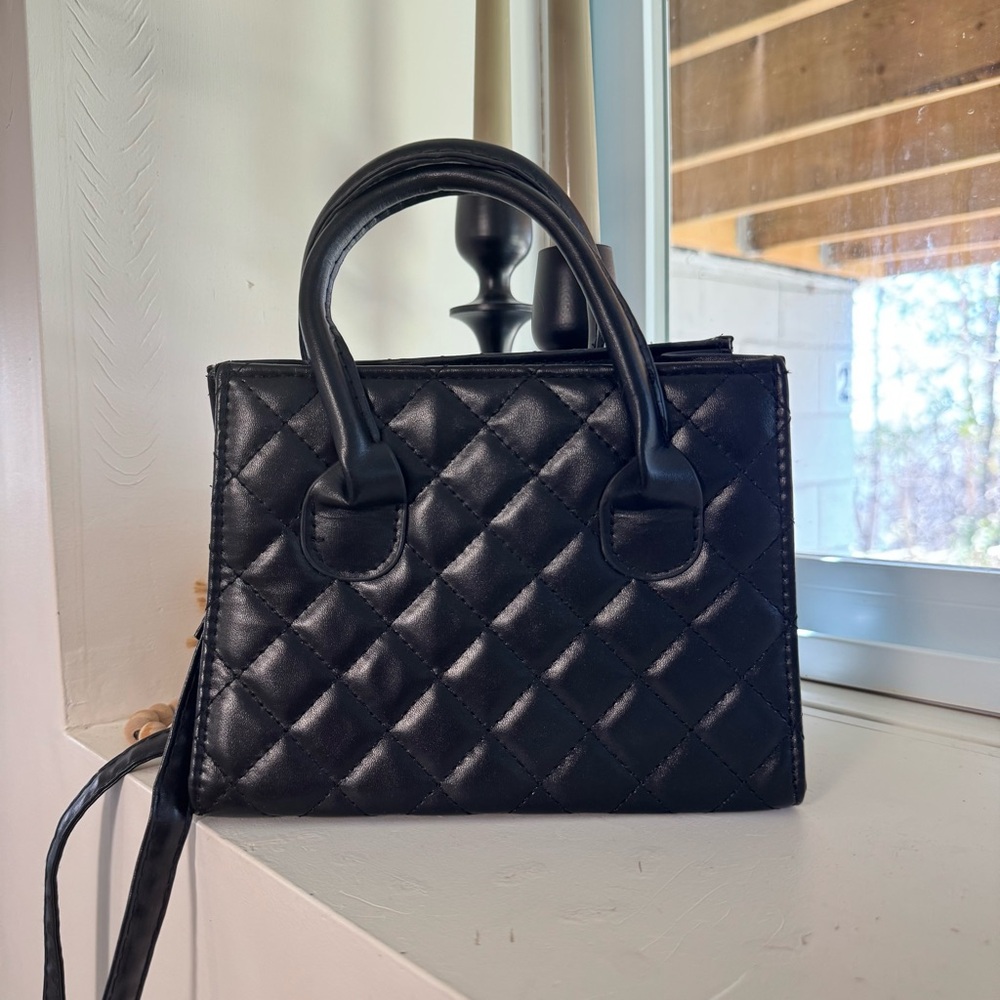 Black Quilted Handbag